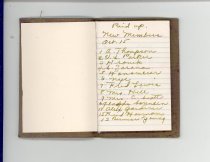 33-501-b, Snoqualmie Valley Music Club, Lamar Gaines Member Log, Pg. 1