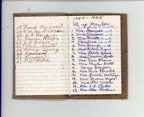 33-501-b, Snoqualmie Valley Music Club, Lamar Gaines Member Log, Pg. 4