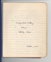 33-506, Snoqualmie Valley Music Club, Lamar Gaines, Minutes Of Meetings, Oc