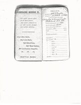 001.057. Account Books And Diary Of William H Taylor Cover. 187-11