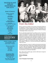 Snoqualmie Valley History Magazine, 2010