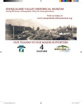 Snoqualmie Valley History Magazine, 2011