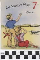 Birthday card for someone who is 7 front