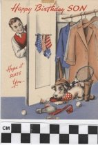 birthday card to a son front