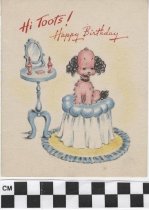 birthday card dog front