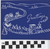 christmas card train front