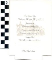 Arlington Heights High School graduation announcement