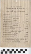 Jessamine Institute Annual Concert program