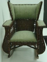 Child's wicker rocking chair