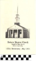 Auburn Baptist Church 125th Anniversary program
