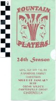 Fountain Square Players 24th Season program