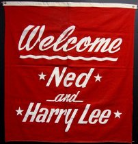 Welcome Ned [Breathitt] and Harry Lee banner