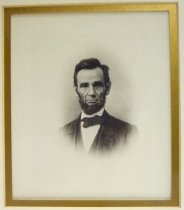 Albumen print of Abraham Lincoln