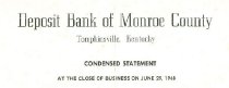 Deposit bank of Monroe Co.