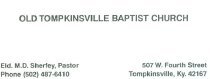 Old Tompkinsville Baptist Church