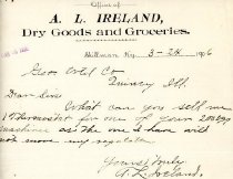 A. L. Ireland Dry Goods and Groceries