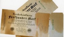 Reichsbanfnote Funfhundert Marf