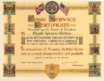 Long Service Certificate