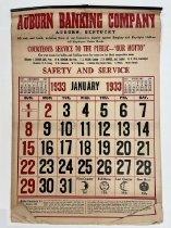 Auburn Banking Company, 1933 [calendar]