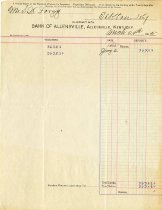 Allensville and Elkton Kentucky Receipts