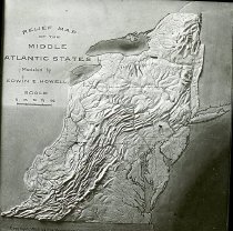 Central Atlantic State Relief Map