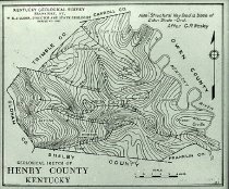Map of Henry County, KY