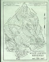 Map of Scott County, KY