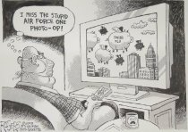 I miss the stupid air force one photo-op!