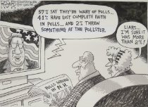 "57% say they're wary of polls..."