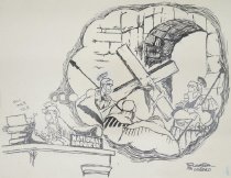 Flash!..undiscovered sources report a popular church leader was busted leaving an all male wine party dressed in a robe