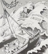 'Don't panic - I'm still at the wheel!'