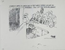 A random sample of Americans as they watch Gorby outline his initiatives. Pick out the defense lobbyist.