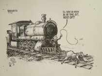 I'll have us movin' in no time. Git, Hoss!  Git!