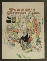 [Art work for front and back covers of 'Tippie's Christmas Carol']