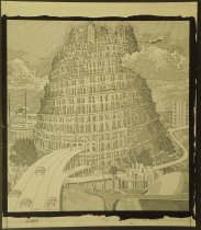 [Futuristic Colosseum with highways]