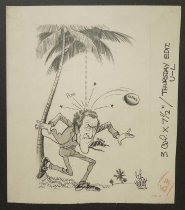 [Florida coconut hitting Edmund Muskie]