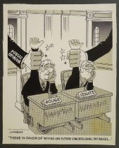 Those in favor of voting on future congressional pay raises...