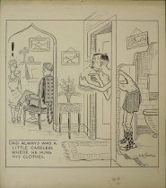 Dad always was a little careless where he hung his clothes.