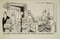 "All clear... you can come out now, Mr. President... no sign of Gingrich!..."