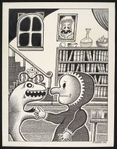 [Granny Crackbaggy in her house]