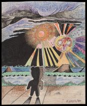 Bear Meditating by Ocean