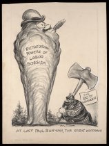 At Last Paul Bunyan, The Great Woodsman