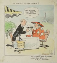 His Chinese fortune cookie?