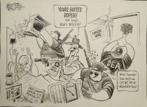 You're busted, doper!