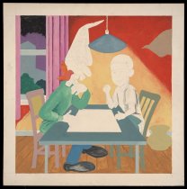 [dunce and alfred playing a board game]