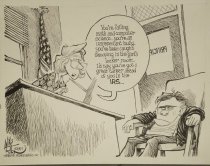 "You're failing math and computer science... you're an unrepentant bully... you've been caught snooping in the girl's locker room... I'd say you've got a great career ahead of you in the IRS..."