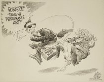 "Robbery? This is my 'performance art!'"