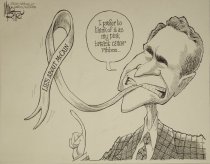 "I prefer to think of it as my pink breast cancer ribbon..."