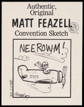 Authentic, Original Matt Feazell Convention Sketch