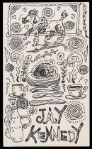 This is the postcard I drew the night you were drunk and falling in love...